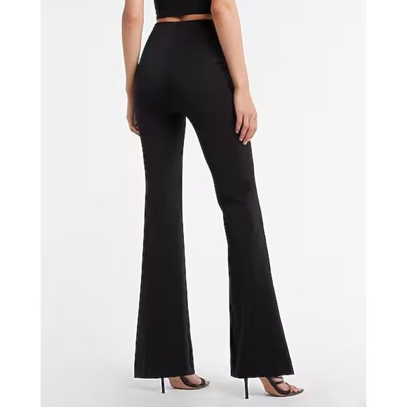 Express Super High Waisted Flare Pant With Built In Shapewear L - Picture 6 of 7